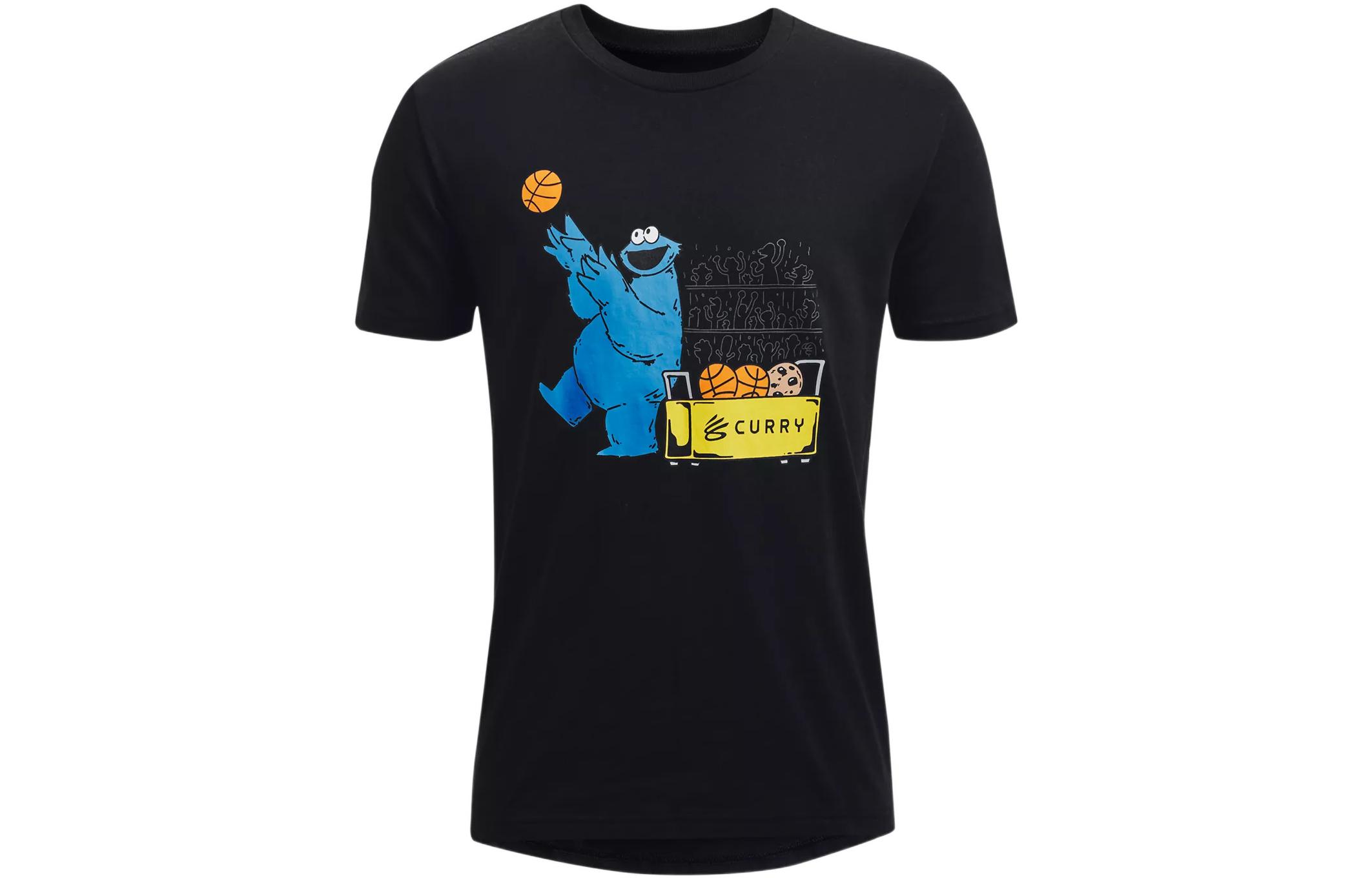 Мужская футболка Under Armour Curry x Sesame Street (черная)
