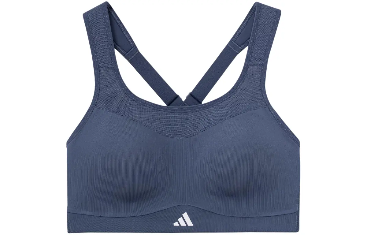 Adidas Tlrd Impact High Support Bra Sports Underwear Women's Gray Blue