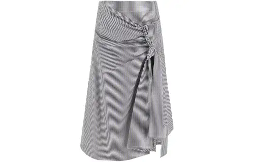 Bottega Veneta Knot Detailed Midi Skirt