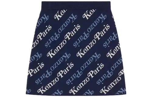 KENZO All Over Logo Detailed Knitted Mini Skirt