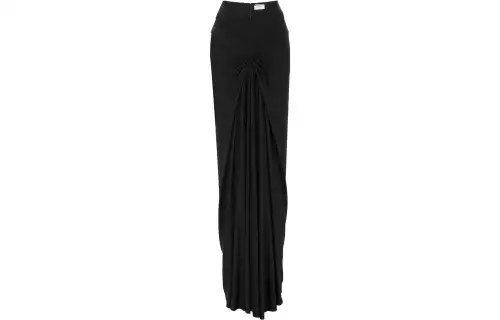 SAINT LAURENT Ruched Long Skirt