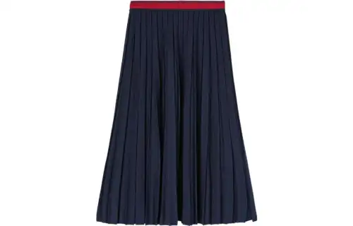 Loro Piana The Gift Of Kings Skirt Casual Long Skirt Women's Marine Blue