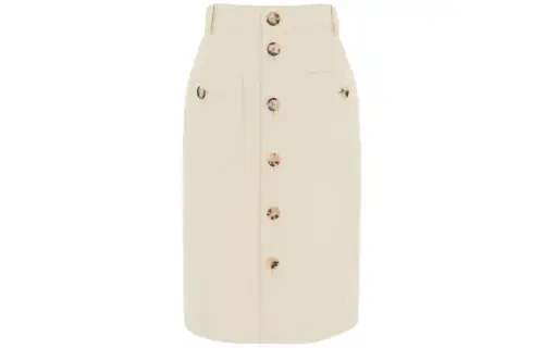 SAINT LAURENT Saharienne Midi Skirt