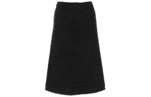 Balenciaga Tweed Midi Skirt
