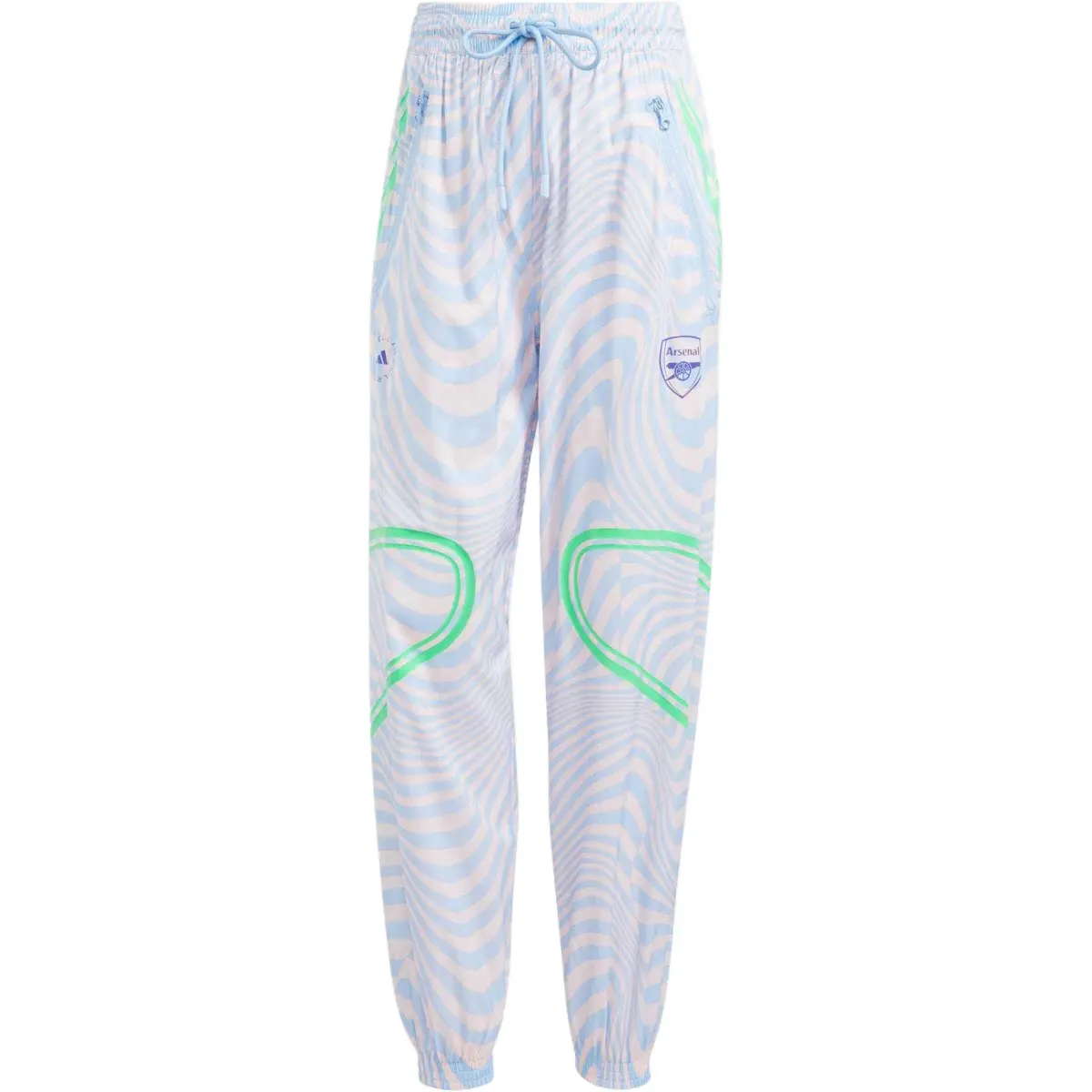 Adidas X Stella McCartney Arsenal Sports Pants Women's Glossy Finish Blue Moderate