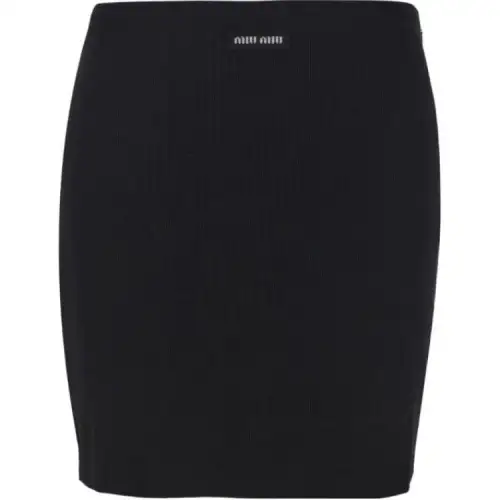MIU MIU SS23 Casual Short Skirts Women's Black