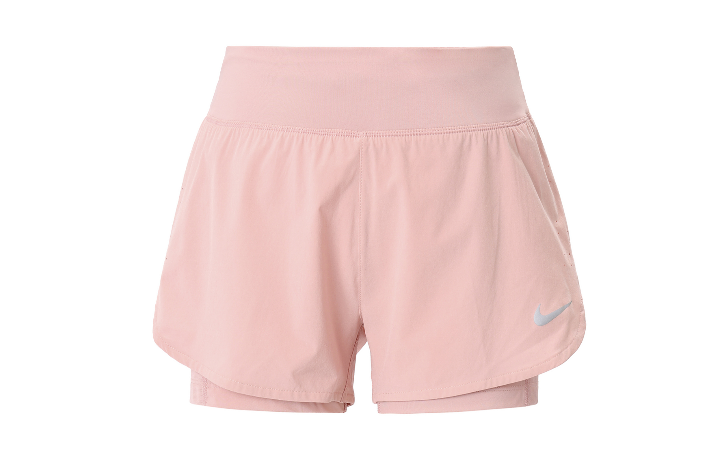Nike Eclipse 2-in-1 Running Training Sports Woven Shorts Pink