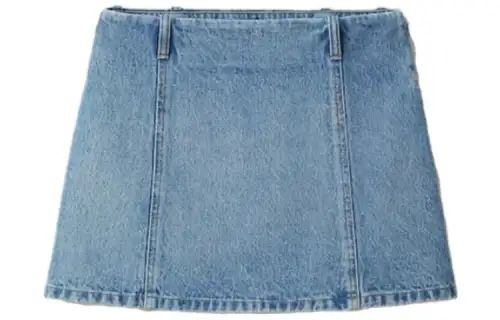 MIU MIU Denim Short Skirts Women's Denim Blue