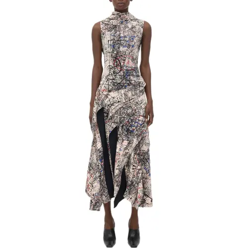 Bottega Veneta FW24 Sleeveless Dress Women's Cherry Blossom