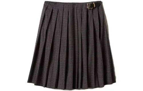 MIU MIU SS23 Casual Long Skirt Women's Garnet Red