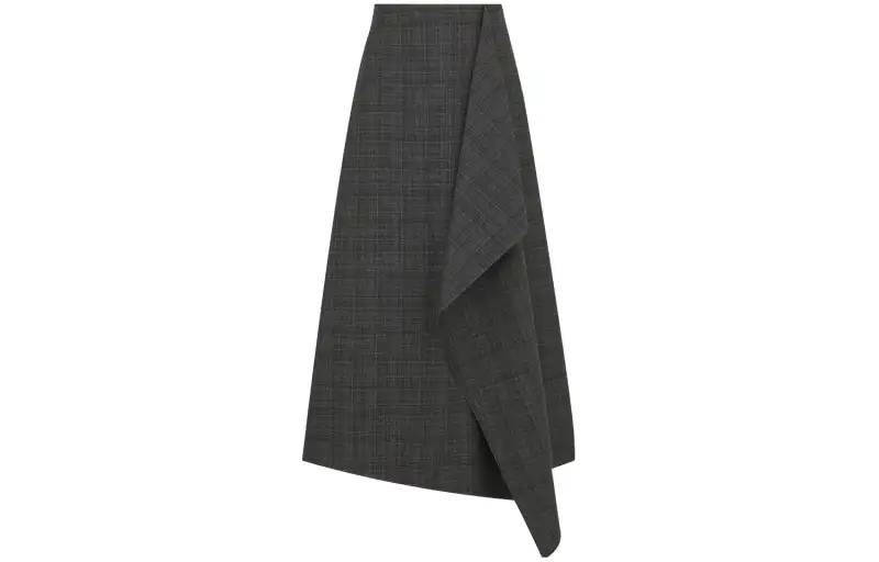 DIOR Casual Long Skirt Women's Gray