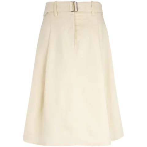 CALVIN KLEIN Casual Long Skirt Women's Soybean Juice Yellow