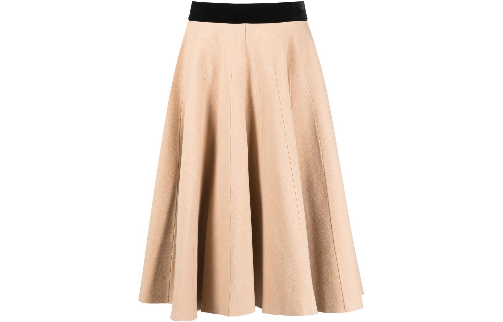 Maison Margiela Fine Knit Pleated Skirt