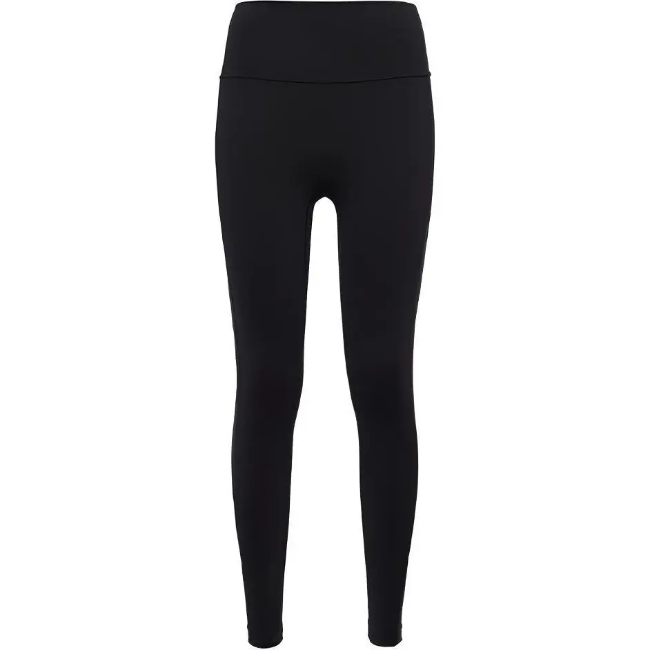 MLB FW22 Solid Color Slim Fit Fleece Lined Base Layer Ankle Length Fitness Sports Pants Women's Black