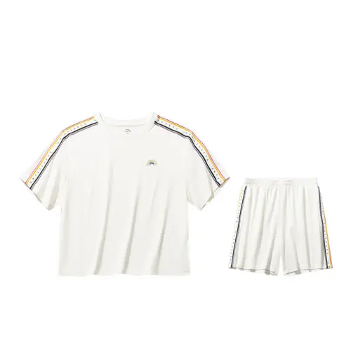 Anta Life Collection Casual Suit Women's Ivory White