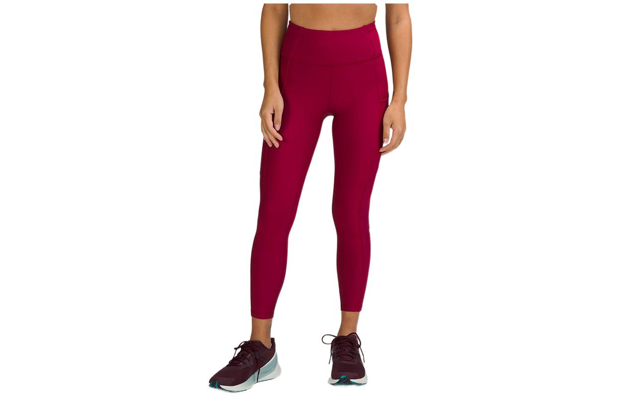 Lululemon Fast And Free Sports Pants Women’s Garnet Red