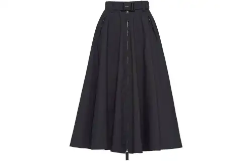 PRADA Casual Long Skirts Women's Smoke Gray Moderate Mid Length A Line Skirt