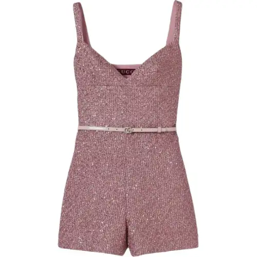 GUCCI Jumpsuits Women's Pink Moderate Jumpsuit