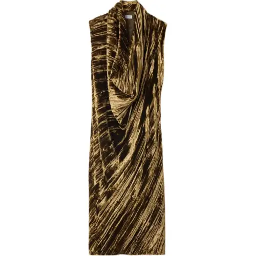 Burberry velvet midi dress