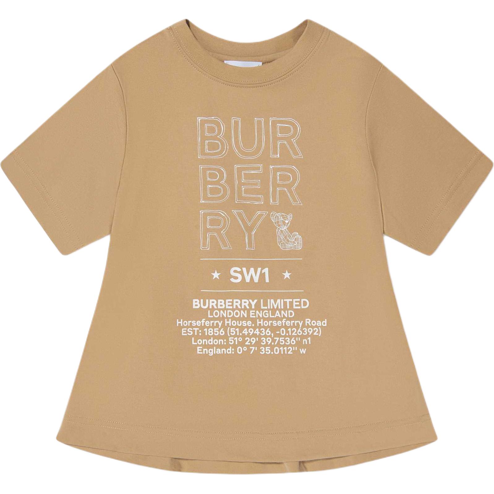 Детская футболка Burberry (бежевый)