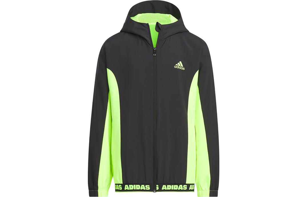 Детская куртка adidas Colorblock (черная)