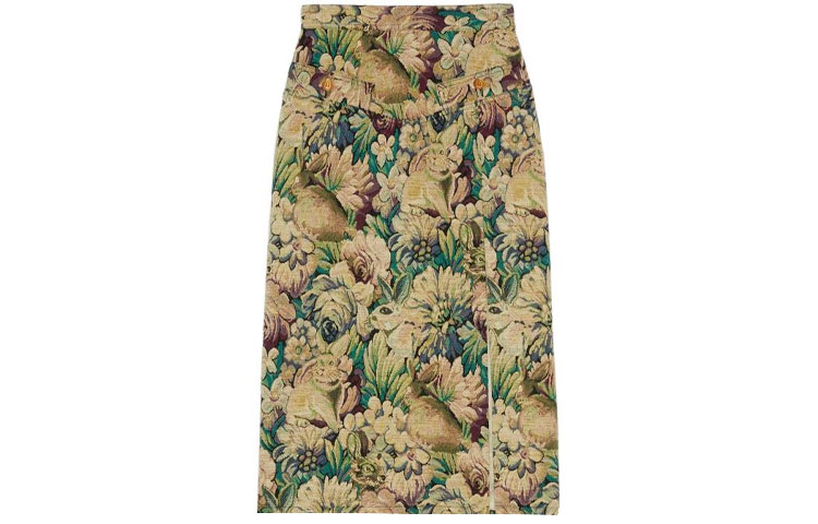 Женская юбка Gucci GUCCI SS23 (зеленая)