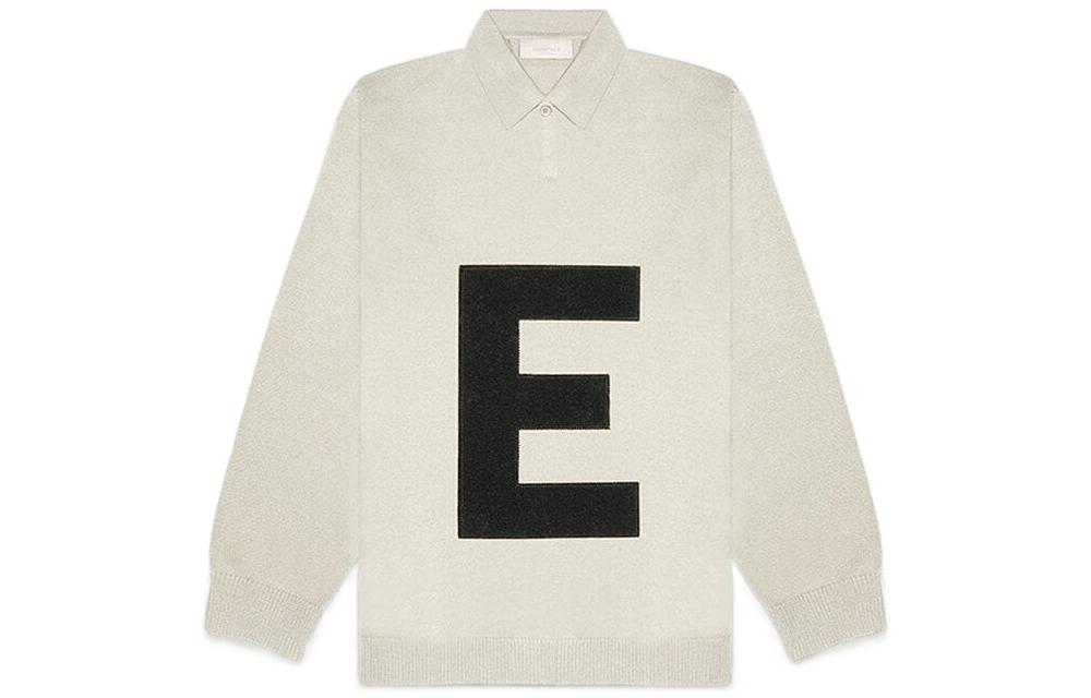 Детское поло Fear of God Essentials SS22 Big E Knit Polo (/ пшеничный)