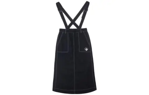 Converse BIB Casual Long Skirt Women's Black