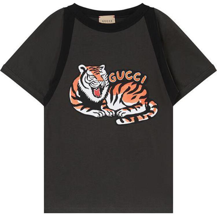 Мужская футболка Gucci SS23 (темно-серая)