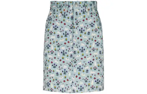 GUCCI Casual Short Skirts Women's Light Blue Moderate Short A Line Skirt