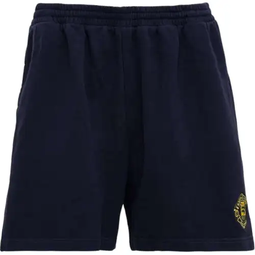 Balenciaga Casual Shorts Regular Fit Women's Marine Blue