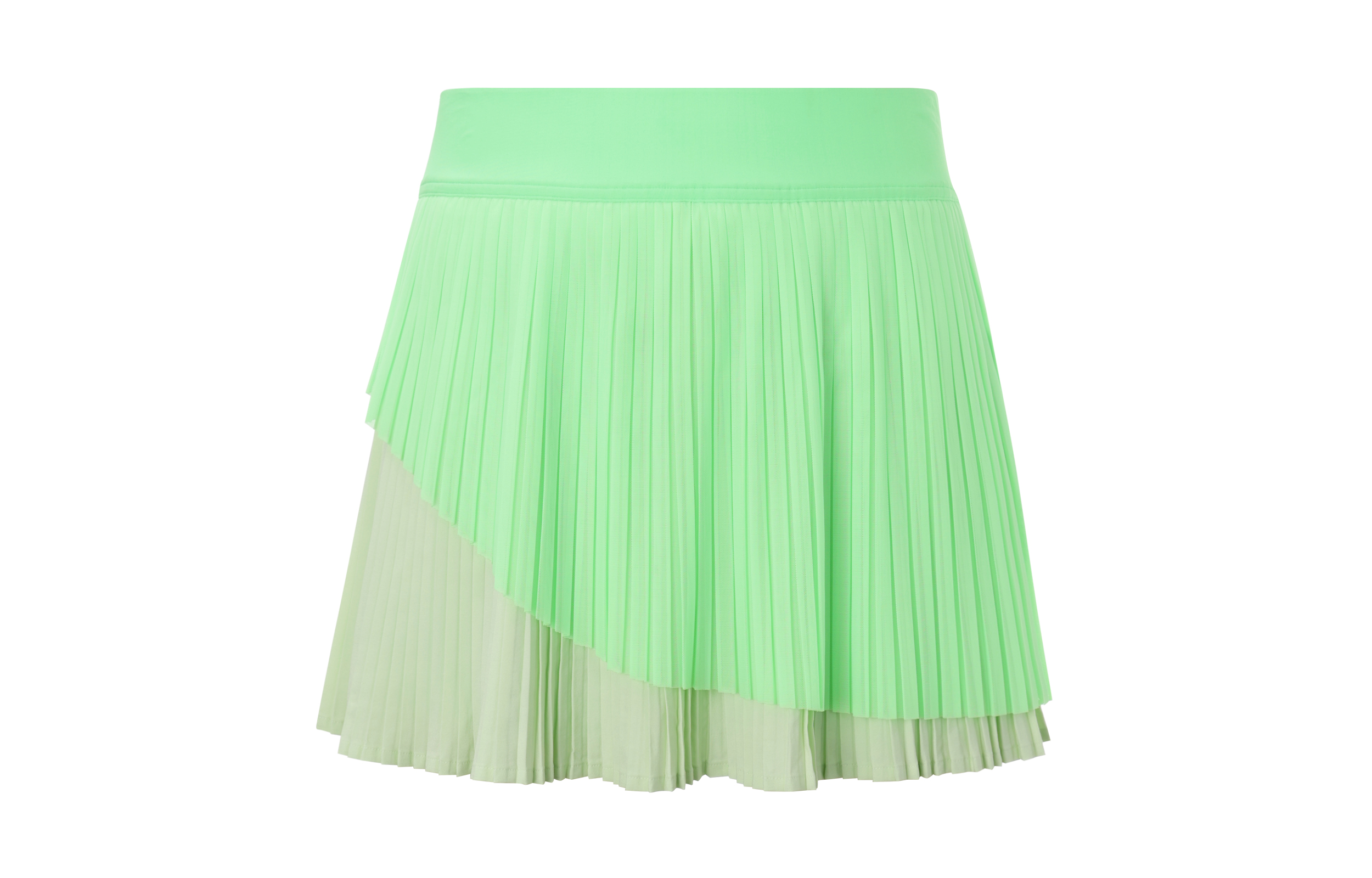 Lululemon Tiered Pleats Casual Short Skirts Women’s Indigo Green/Happy Fruit