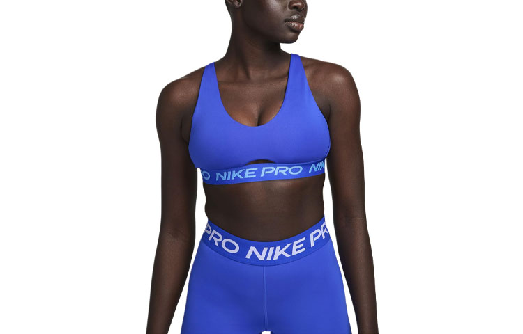 Nike Pro Indy Plunge Sports Underwear Women's Dark Blue