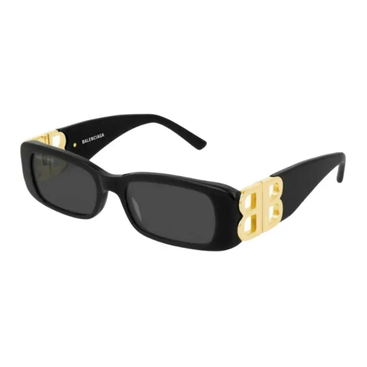Balenciaga Original Design Rectangular Sunglasses Women's Black