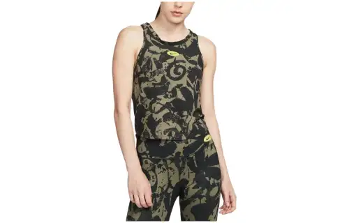 Nike Dri Fit One Luxe Icon Clash Sport Vests Women's Dark Green