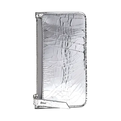 Maison Margiela Canvas Wallet, Card Holder Men's Silver