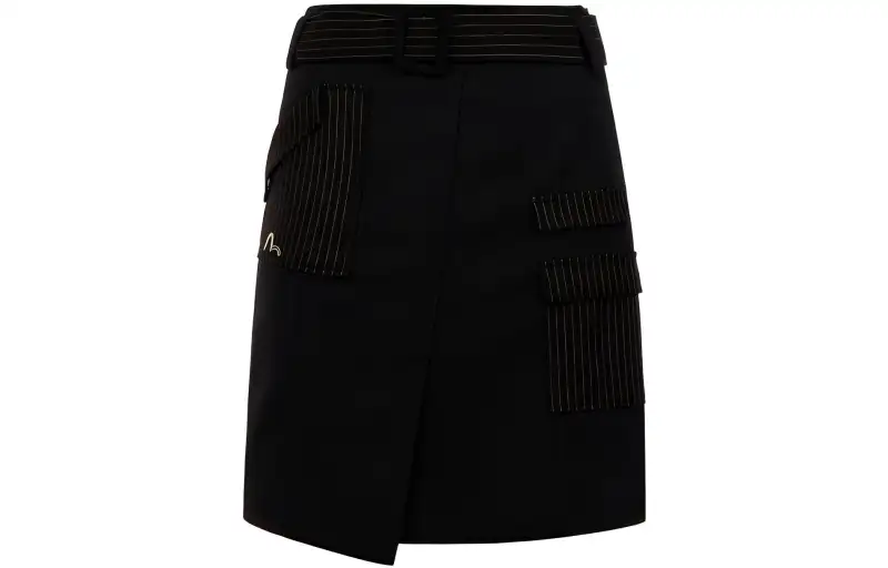 EVISU Casual Short Skirts Women's Black Moderate Short Other
