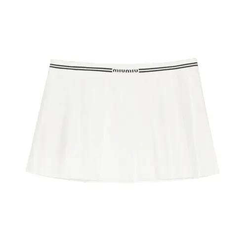 MIU MIU SS23 Casual Short Skirts Women's White