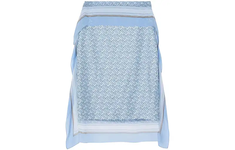 Burberry Casual Long Skirt Women's Blue