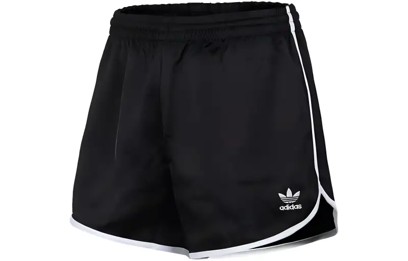 Adidas Originals Sports Shorts Women's Black Moderate Knitted Shorts