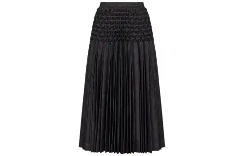 DIOR SS23 Casual Long Skirt Women's Black