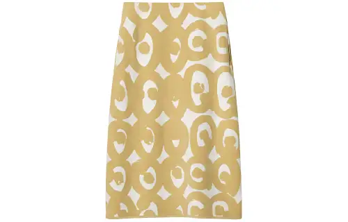 UNIQLO X Marimekko Casual Long Skirts Women's Dark Beige Moderate Mid Length Other