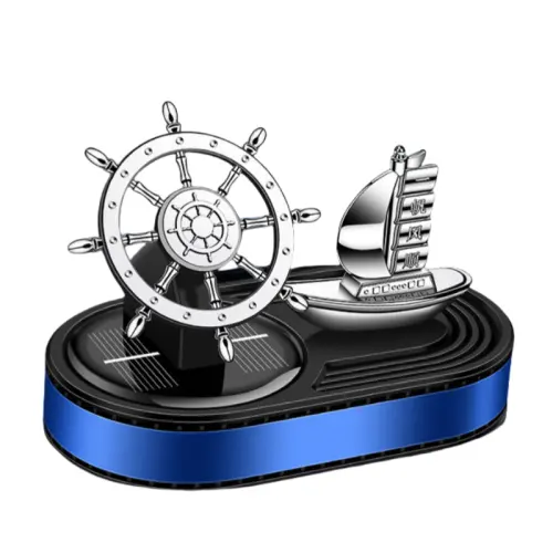 Rotating perfume solar-powered for auto, universal aromatherapy