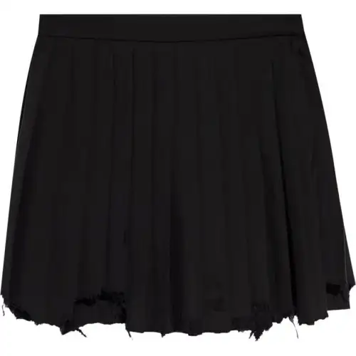 Balenciaga Distressed Pleated Mini Skirt