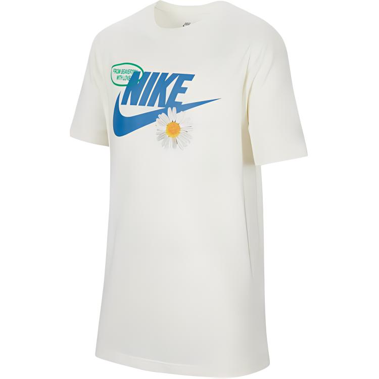 Детская футболка Nike NikeTSPORTSWEAR logo (белая)