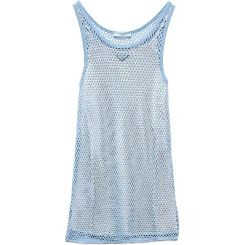 PRADA Sleeveless Dress Women's Blue