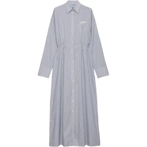 PRADA Striped Poplin Dress