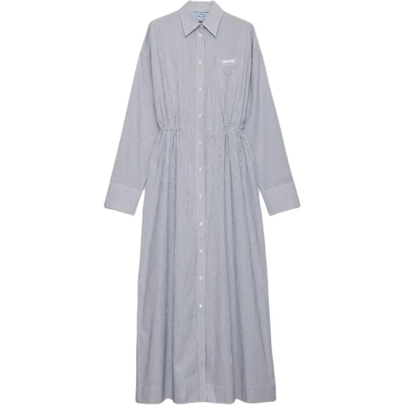PRADA Striped Poplin Dress