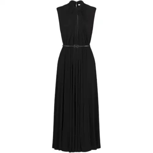 DIOR Pleated Sleeveless Dress