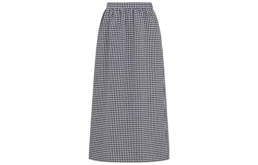 Christian DIOR Houndstooth Midi Skirt